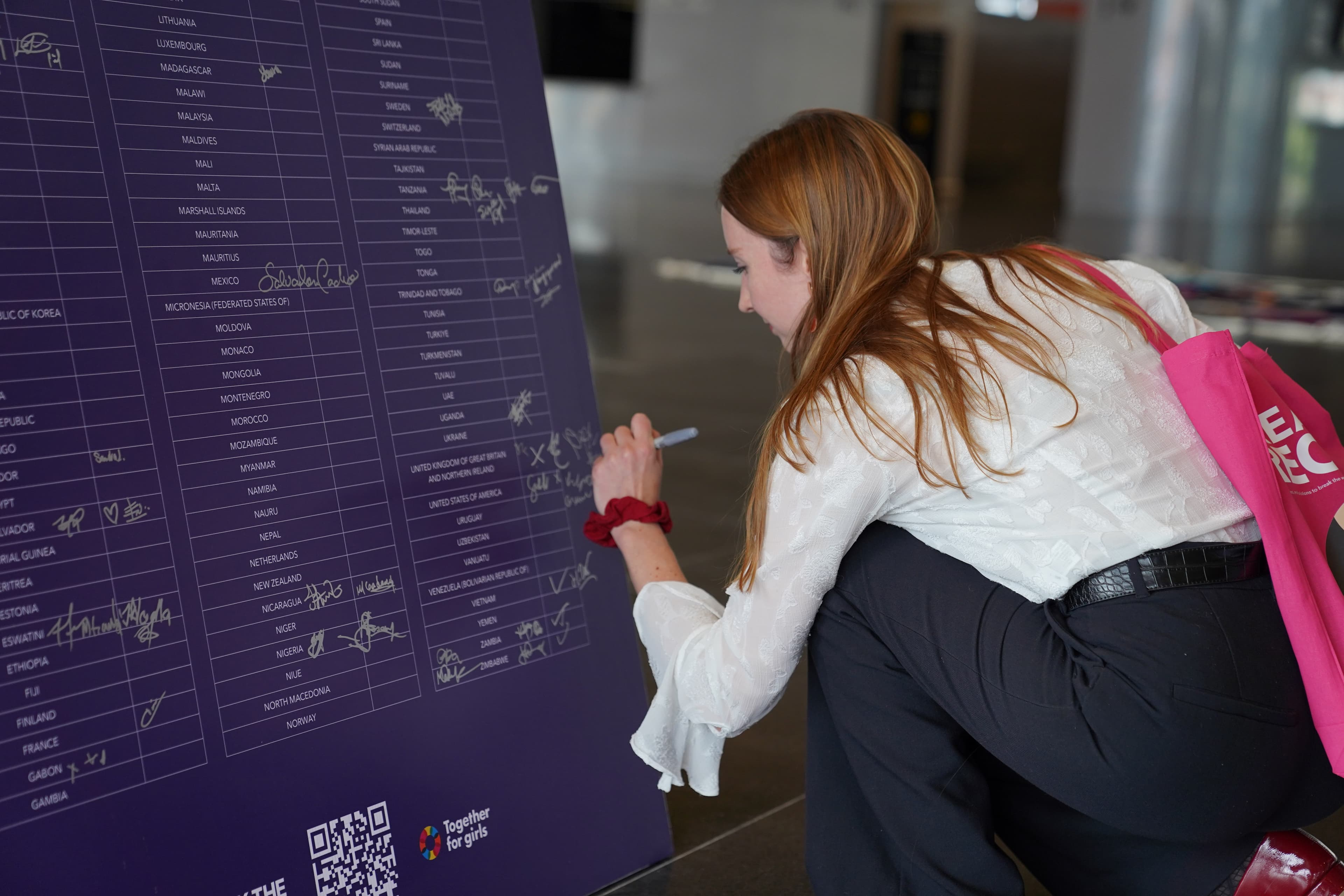 UK Delegation signing at BTR installation