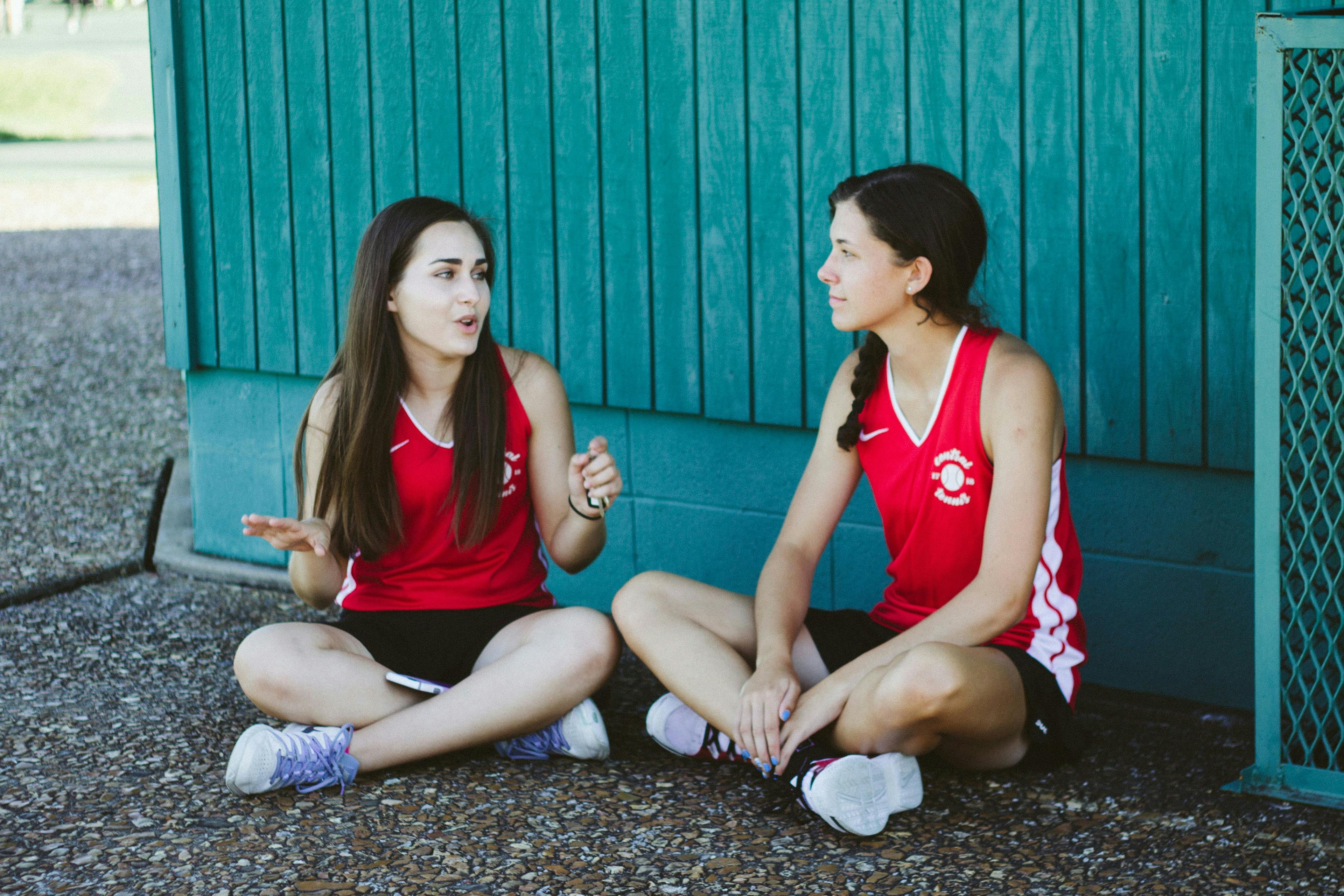 Young women sports team